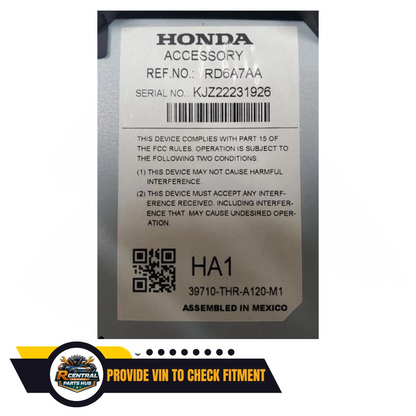 2018–2020 Honda Odyssey Radio Information Dash Display Screen — view 3