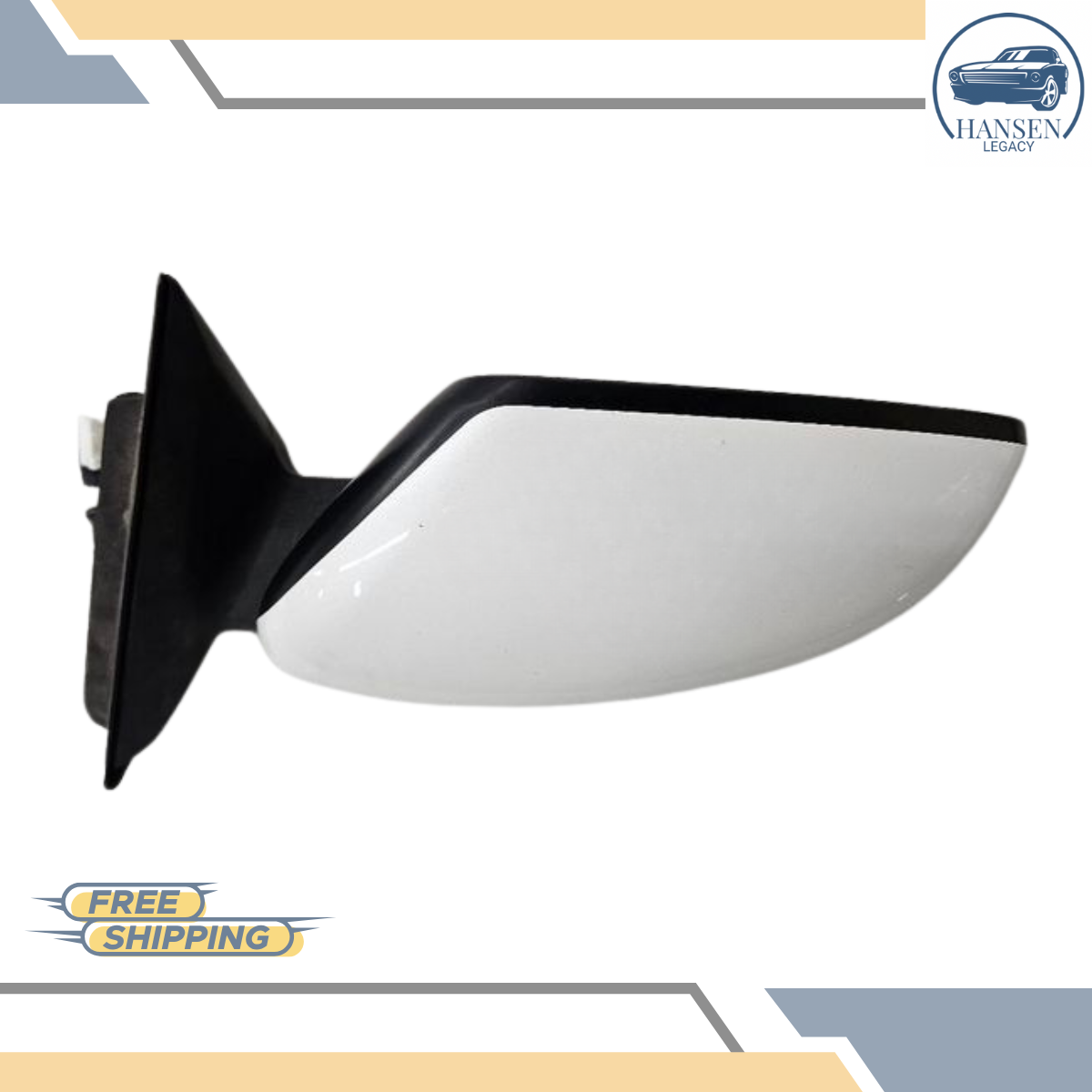 2017–2020 Nissan Rogue Left Driver Side View Door Mirror Heated White LH — view 2