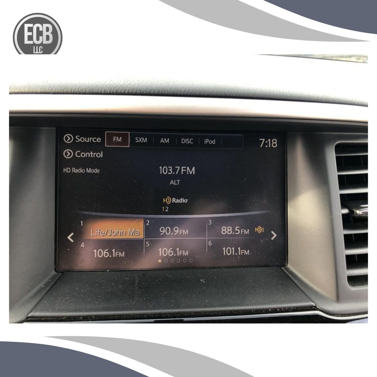 2018–2019 Nissan Pathfinder Dash Display Screen OEM — view 2