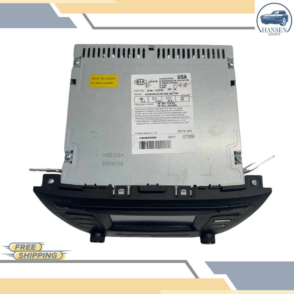 2014–2015 Kia Sorento CD MP3 Player Radio Media Receiver with Satellite & UVO OEM — view 2