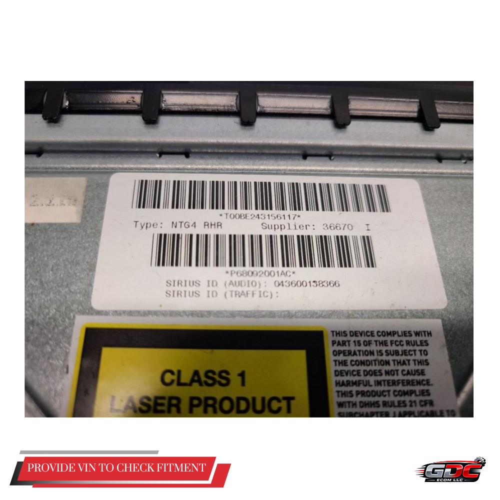2012 Dodge Challenger AM FM Radio Receiver Display Screen RHR OEM — view 3