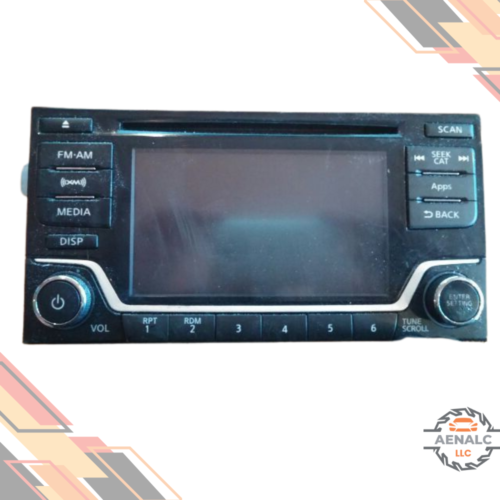 2015 Nissan Versa Radio Receiver with Display Screen CD XM Satellite OEM — view 1