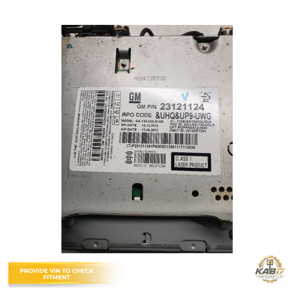 2013 GMC Terrain AM FM CD MP3 Radio Receiver Navigation OEM — view 4