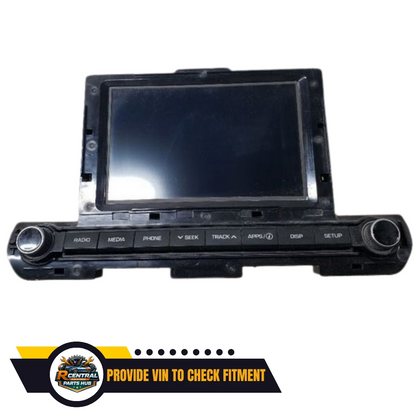 2017–2019 Hyundai Elantra AM FM Radio Receiver with Display Screen OEM — view 1