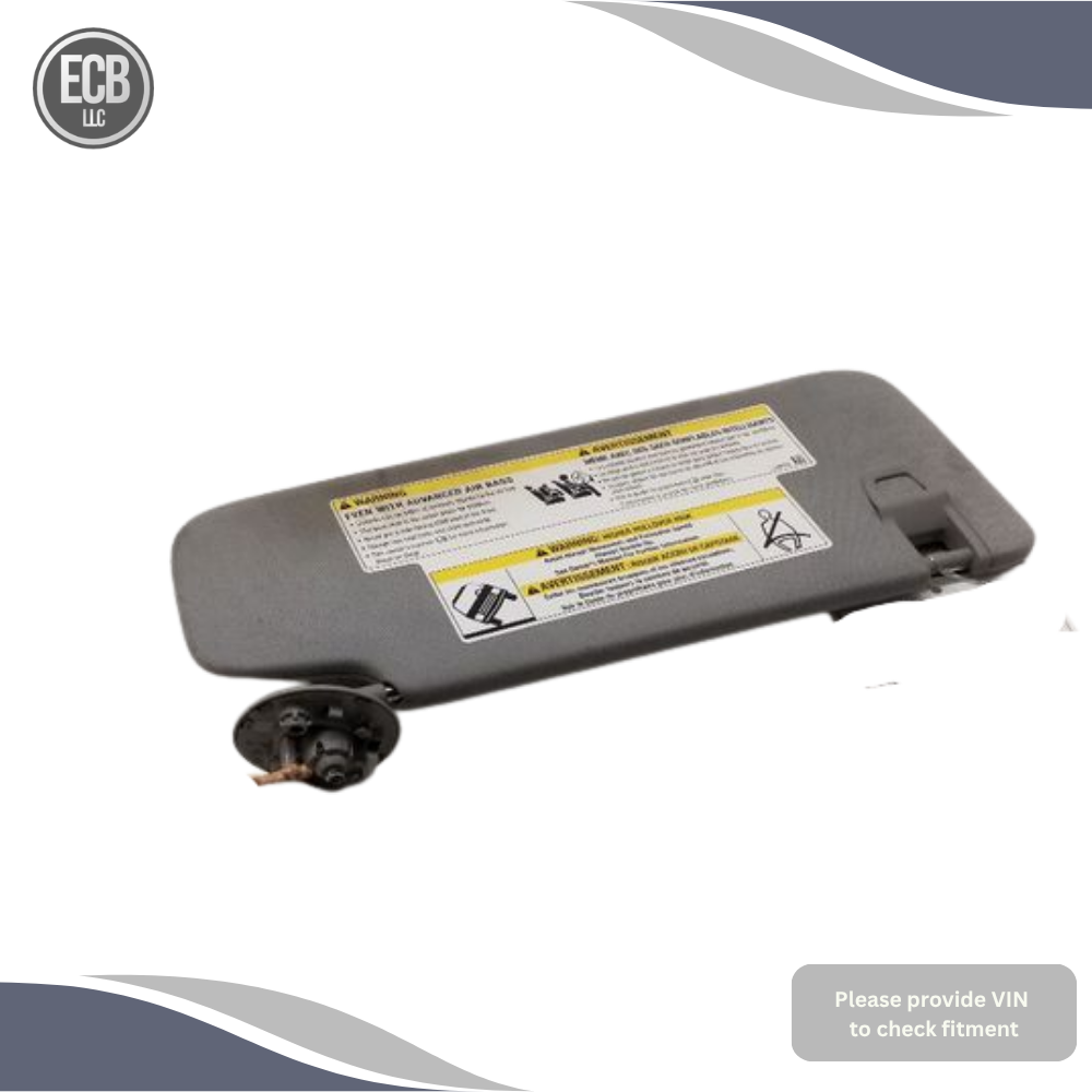 2018–2019 Chevrolet Equinox LH Driver Sunvisor Sun Visor with Mirror & Light OEM — view 3