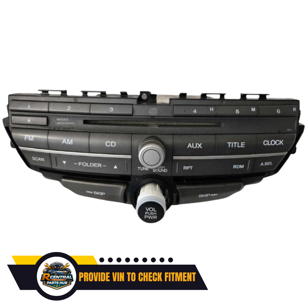 2008–2011 Honda Accord AM FM Radio Cd Player Audio Assembly With Single Disc OEM — view 1