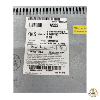 2010–2013 KIA FORTE SDN CPE RADIO AM FM CD MP3 SATELLITE BLUETOOTH RECEIVER OEM — view 2
