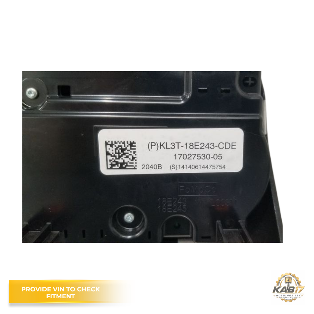 2019–2020 Ford F150 Radio Control Panel AC Heater Controls OEM KL3T-18E243-CD<wbr/>E — view 4