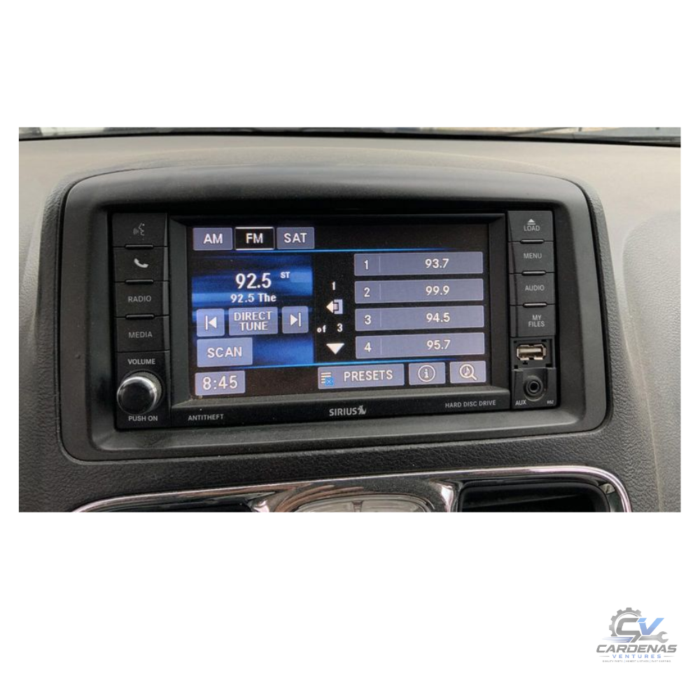 2012–2016 Chrysler Town & Country Multimedia SAT DVD Radio RBZ OEM — view 2