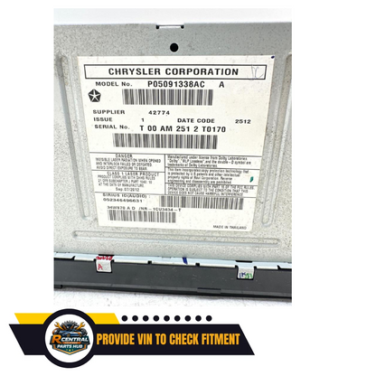 2012 Jeep Liberty AM FM CD AUX DVD Navigation Radio RHB W SATELLITE OEM — view 4