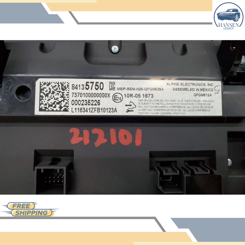 2017 Chevrolet Camaro Dash Mounted Radio Display and Control Panel OEM — view 3