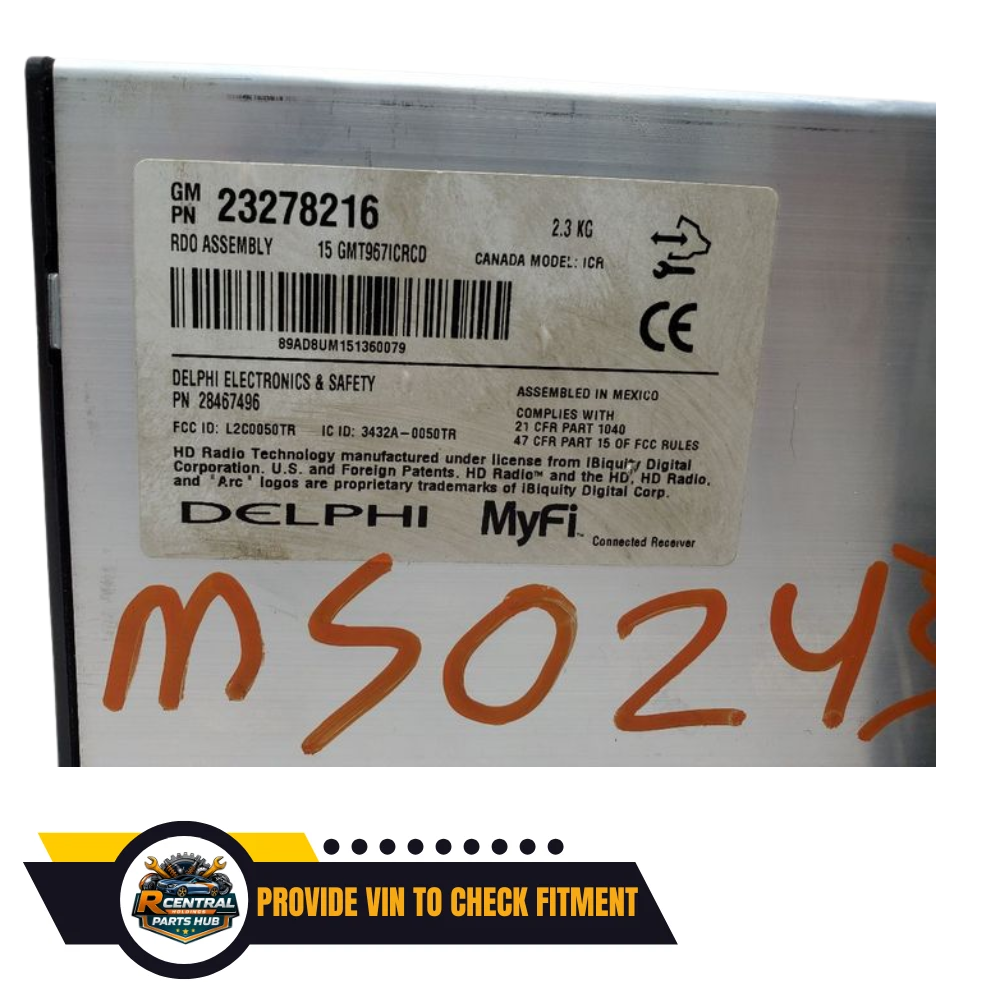 2015–2016 Chevrolet Traverse Radio CD Player with Display Screen OEM — view 4