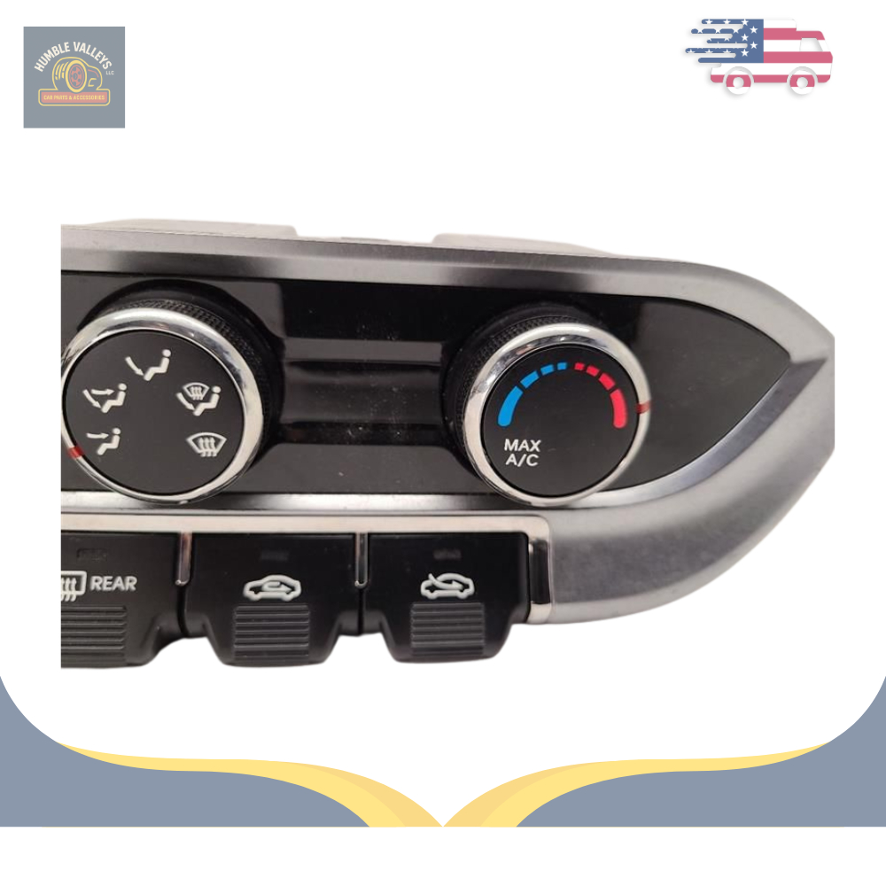 2012–2015 Kia Rio A/C Heater manual Temperature Climate Control (3 knob) OEM — view 2