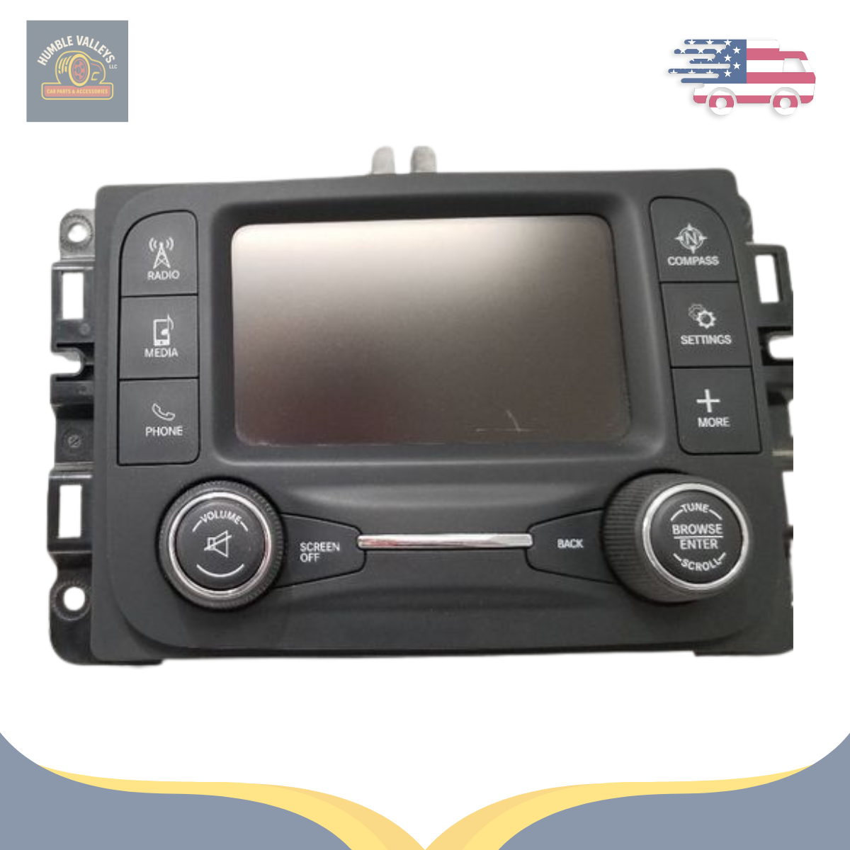 2018–2020 Dodge Ram 1500 AM FM Satellite Radio Display Receiver 5.0 Screen — view 2