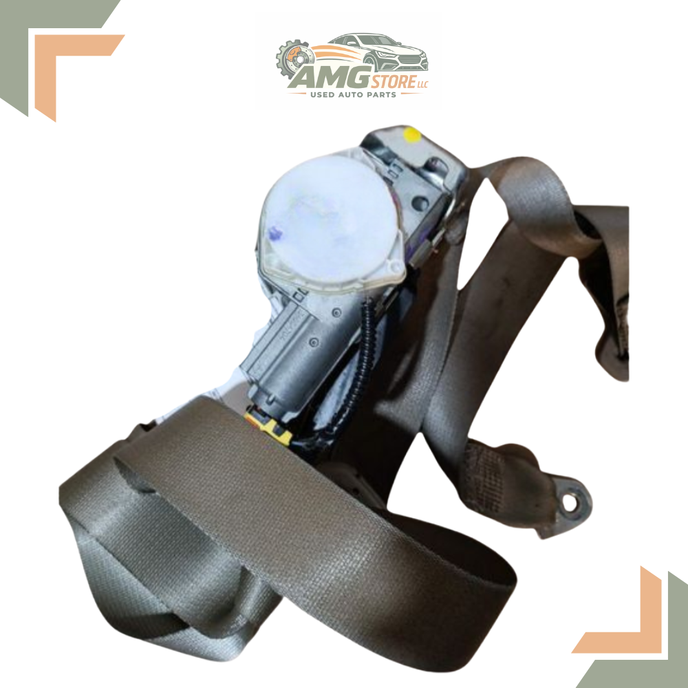 2013–2014 Ford Edge Front Left Driver Side Seat Belt Retractor Assembly Gray — view 4