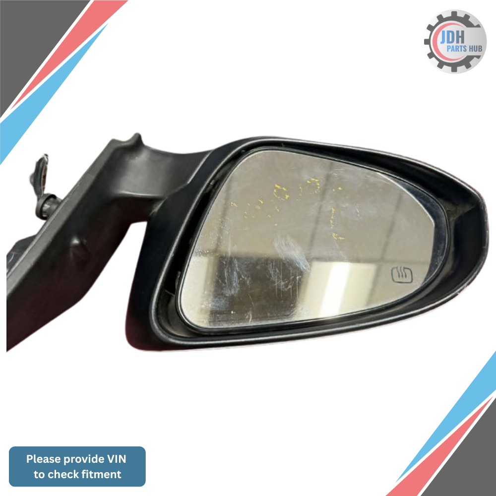 2014–2019 Toyota Corolla Left Driver Side View Door Mirror Heated White OEM — view 1