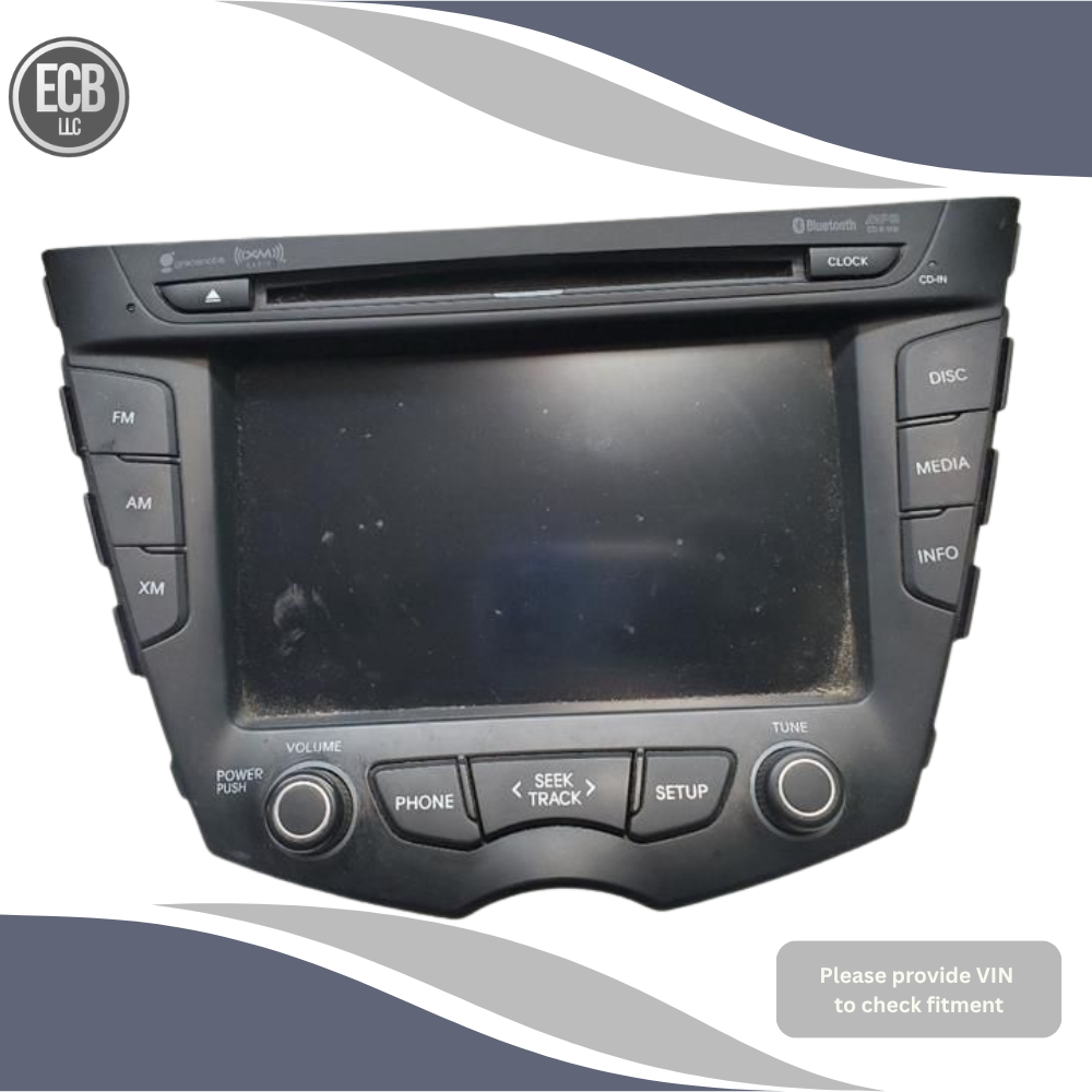 2012–2015 Hyundai Veloster Radio Receiver Display Screen with Navigation OEM — view 1