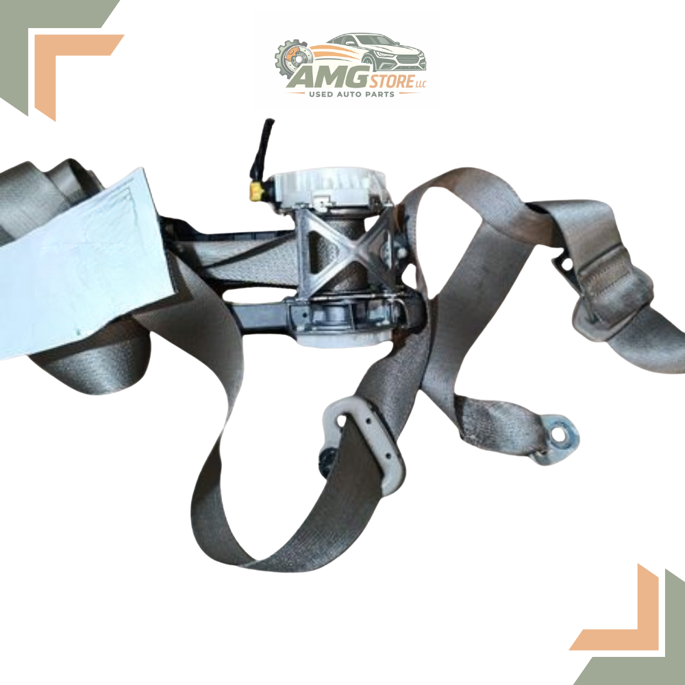 2013–2014 Ford Edge Front Left Driver Side Seat Belt Retractor Assembly Gray — view 2