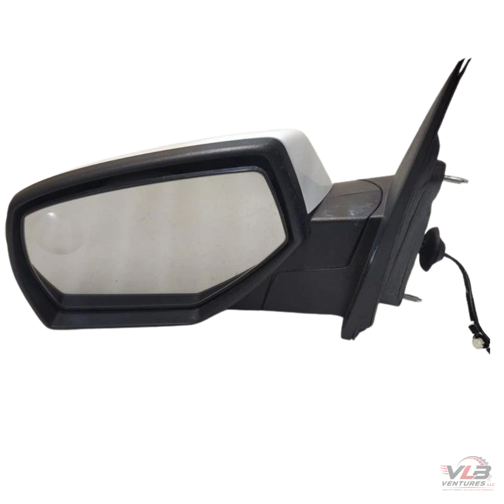 2014–2019 Chevrolet Silverado 1500 Left Driver Side View Door Mirror White OEM — view 2