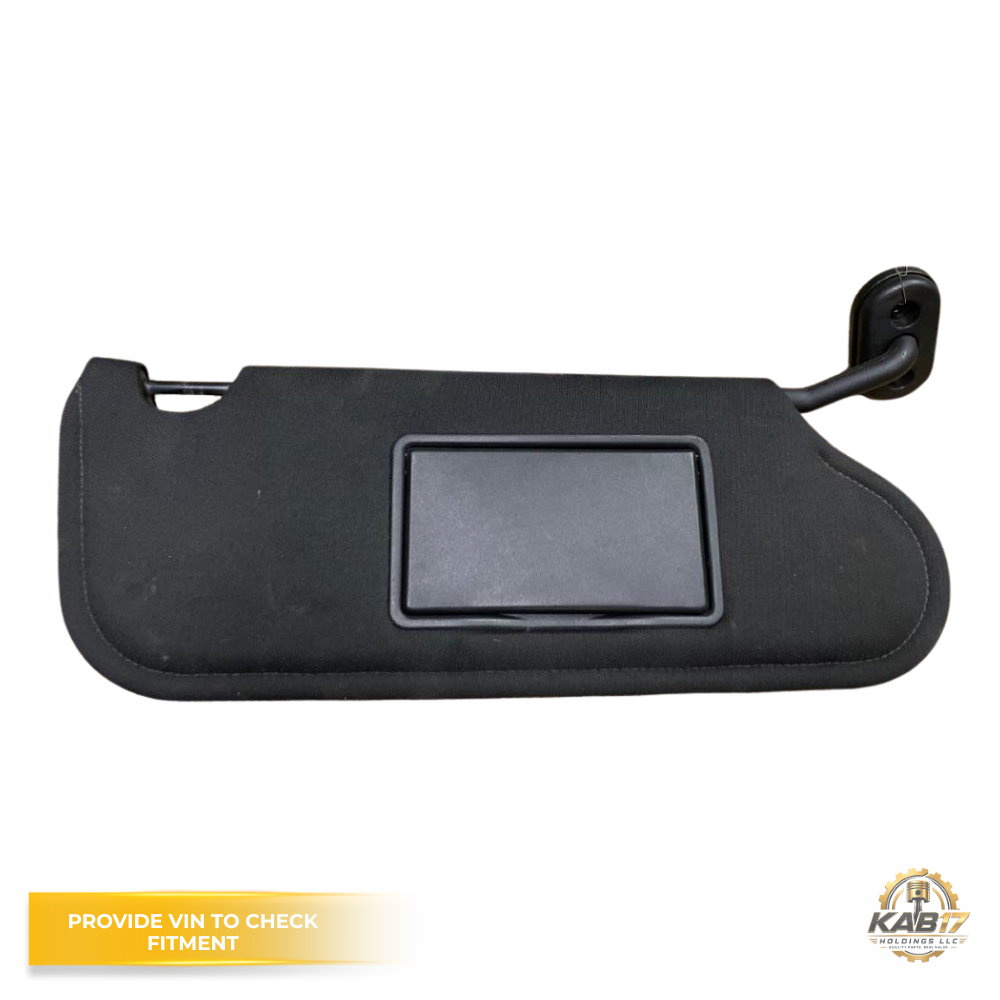 2011–2014 Chrysler 200 RH Passenger Sunvisor Sun Visor with Mirror Black OEM — view 1