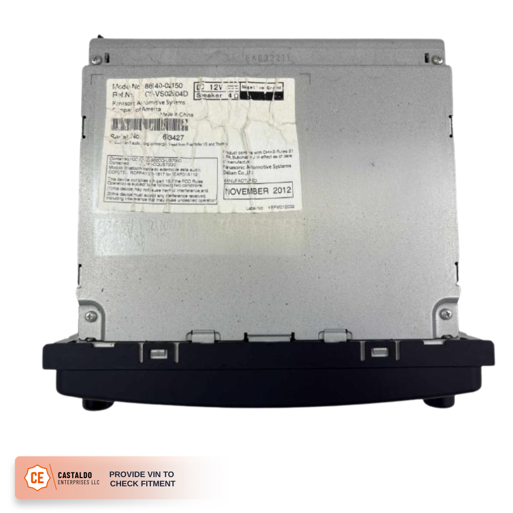 2013 Toyota Corolla CD Player Radio with Display Screen 57056 OEM — view 2