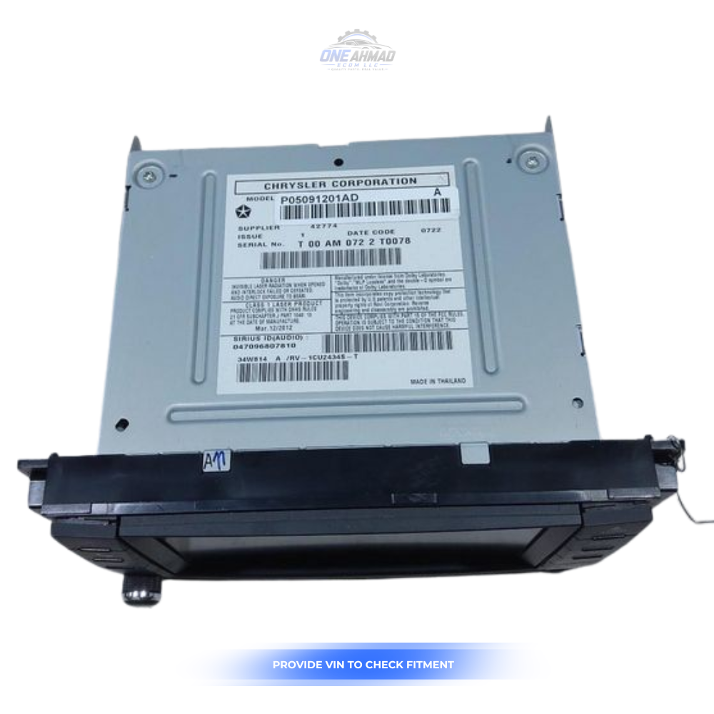 2013–2016 Chrysler Town And Country AM/FM Sat Radio CD Player Receiver OEM — view 3