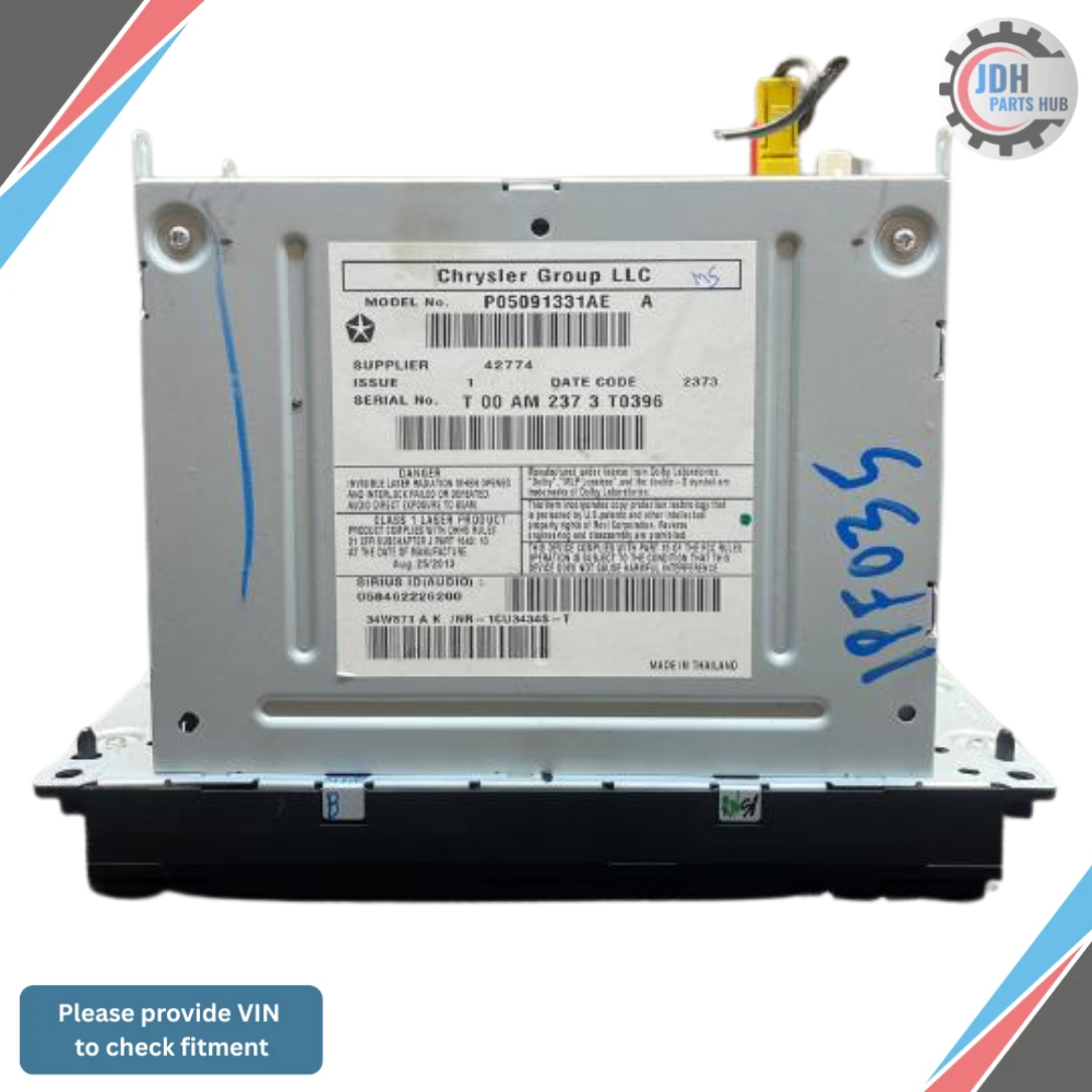 2012–2019 Dodge Caravan Radio Display Receiver RHB Navigation OEM — view 3