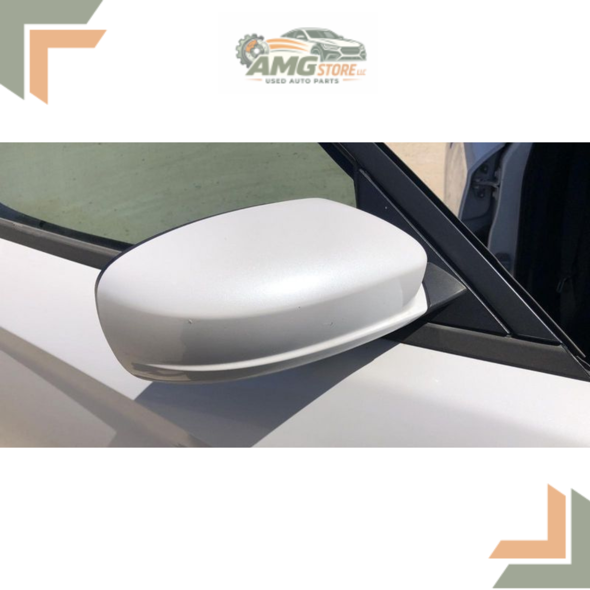2015–2020 Dodge Charger Right Passenger Side View Door Mirror Power White OEM RH — view 2