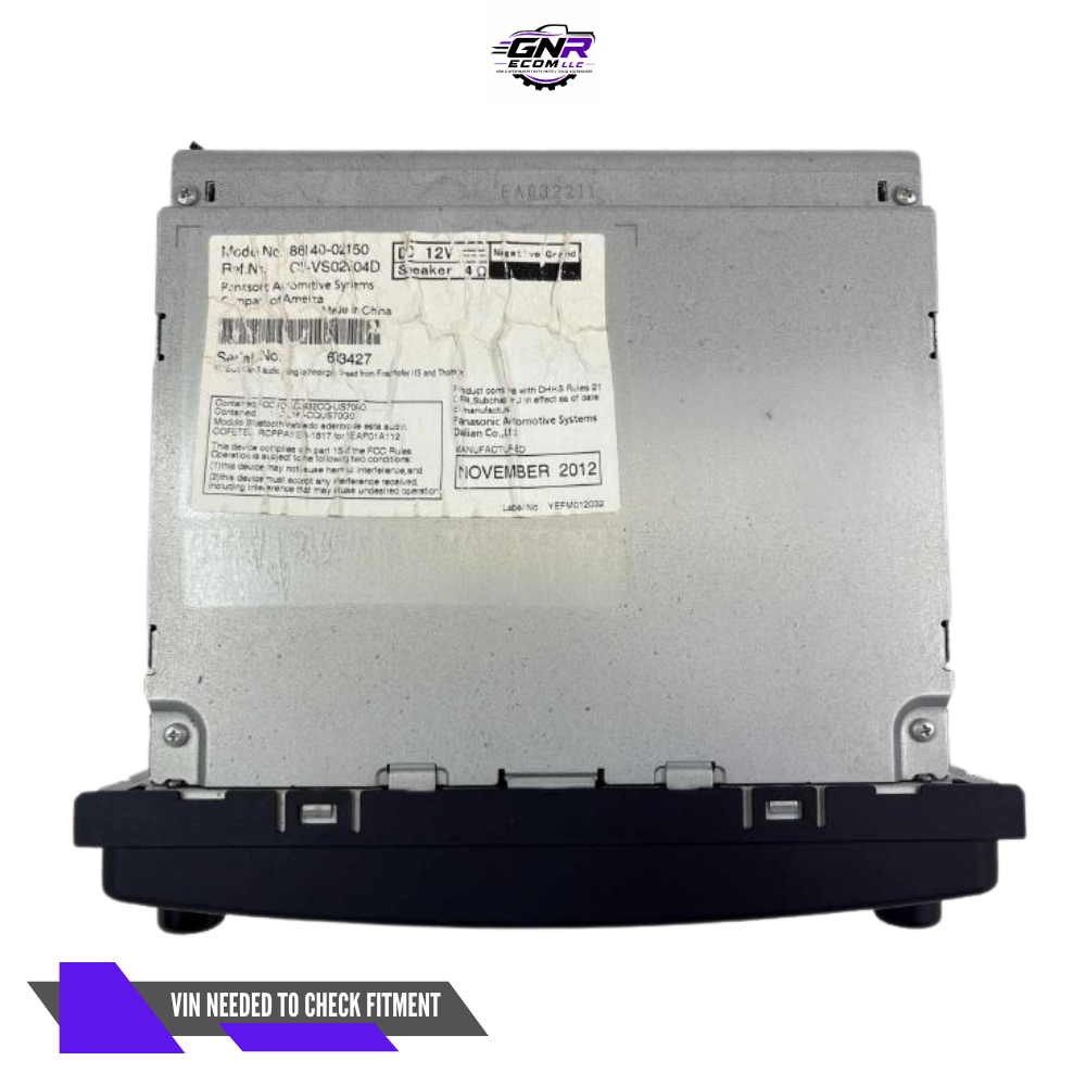 2013 Toyota Corolla CD Player Radio with Display Screen 57056 OEM — view 2