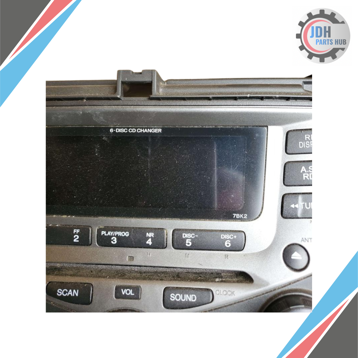 2004–2007 Honda Accord 6?Disc CD Radio Player Receiver OEM — view 2