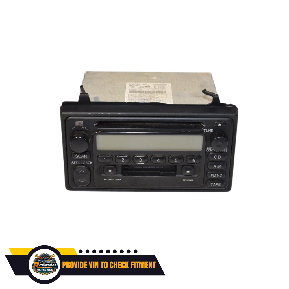 2000–2002 Toyota Celica Radio Receiver with CD Cassette ID A56814 OEM — view 1