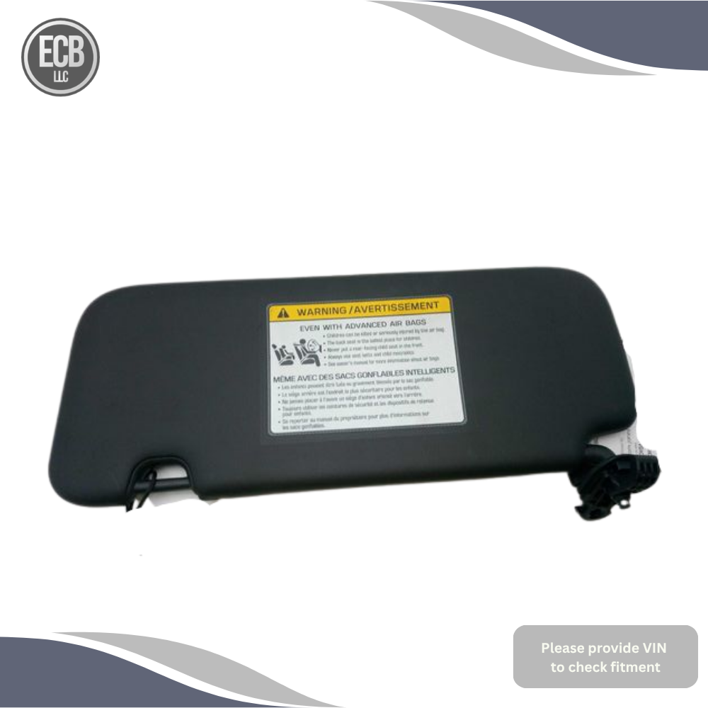 2019–2021 Kia Forte RH Passenger Sunvisor Sun Visor with Mirror OEM — view 2