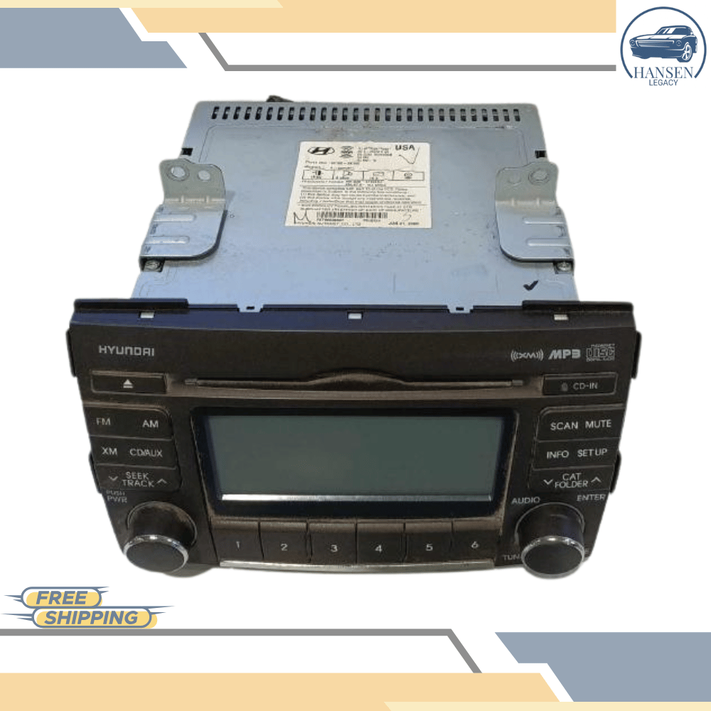 2009–2010 Hyundai Sonata Radio Receiver Display AM FM CD XM 96185-3K100 OEM — view 2