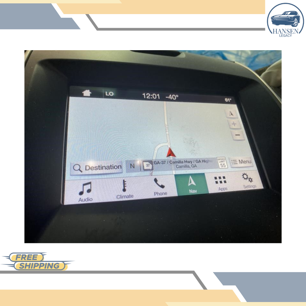 2016–2018 Ford Edge Front Center Dash Mounted 8" Display Screen OEM — view 2