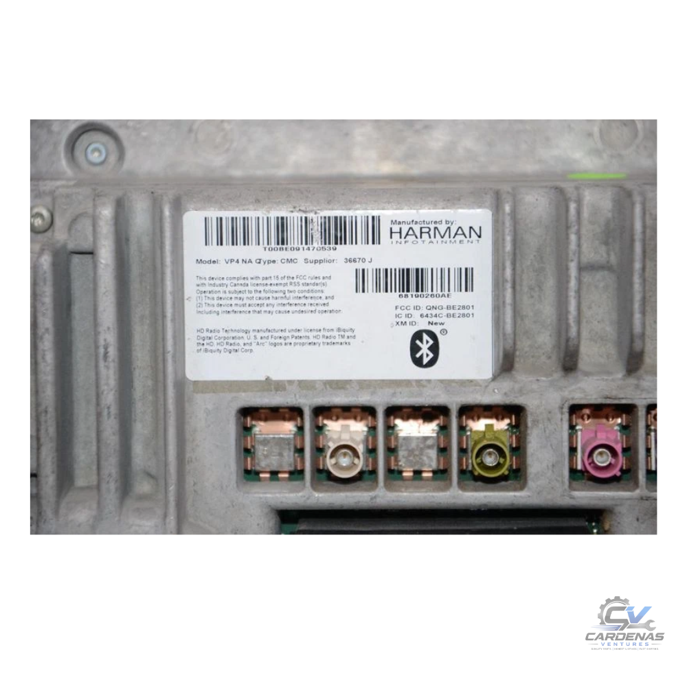 2015 Chrysler 200 Radio Navigation Touch Display Screen OEM — view 3