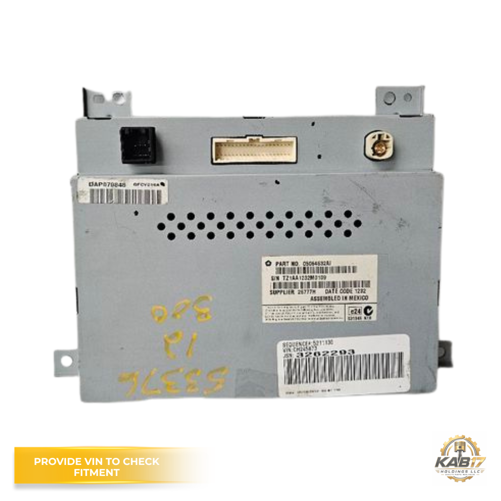 2011–2014 Chrysler 300 Dodge Charger Radio Info Information Display Screen OEM — view 3