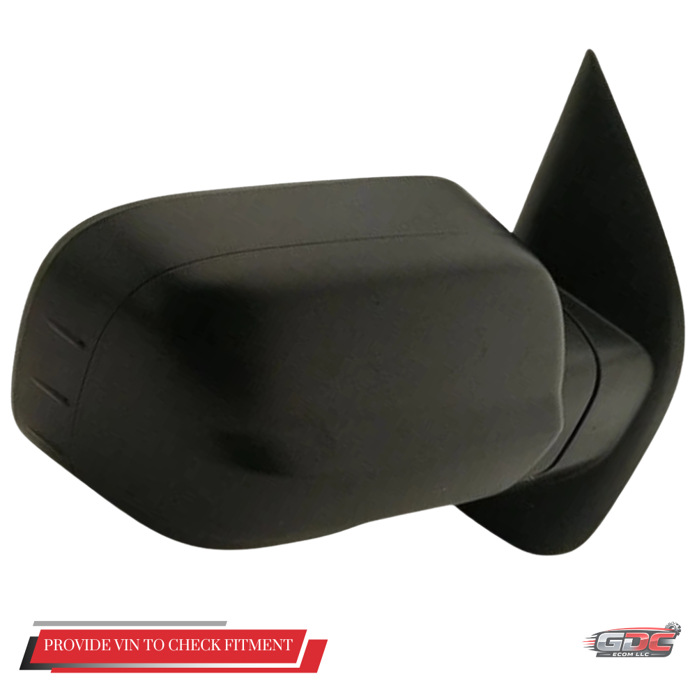 2017–2023 Nissan Titan Right Passenger Side Manual Mirror Assembly Black — view 1