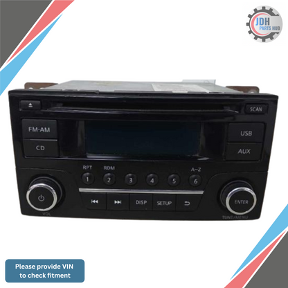 2015–2017 Nissan Sentra Radio Receiver AM-FM-stereo-C<wbr/>D OEM — view 1