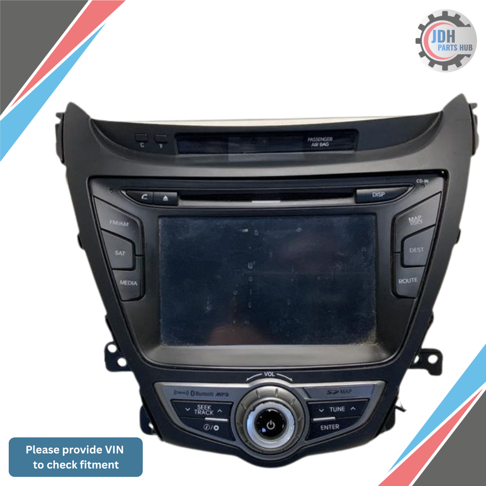 2014–2016 Hyundai Elantra Information Display Screen Receiver Navigation OEM — view 1