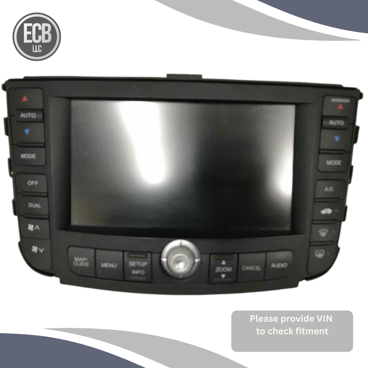 2007–2008 Acura TL Navigation Display Radio Receiver OEM — view 1