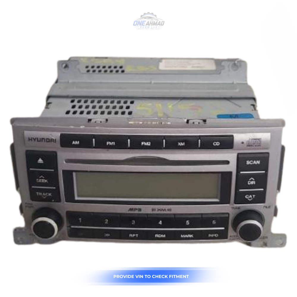 2007–2008 Hyundai Santa Fe AM FM CD Stereo MP3 Radio Receiver with Satellite OEM — view 2