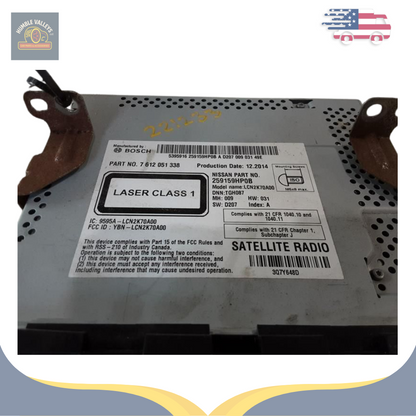 2015 Nissan Altima AM-FM-CD Satellite Navigation Radio Receiver OEM — view 3