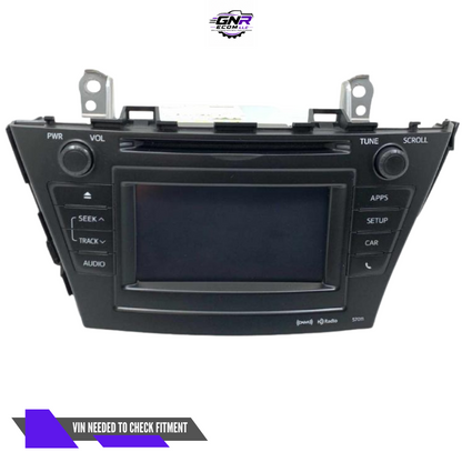 2012–2014 Toyota Prius Touch Screen Stereo AM FM XM HD Radio CD Player OEM — view 1