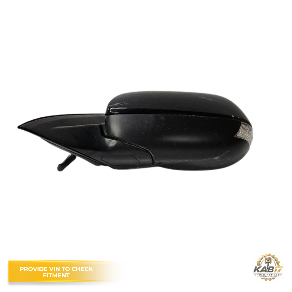 2009–2014 Acura TSX LH Driver Black Side View Door Mirror Heated Assembly OEM — view 2