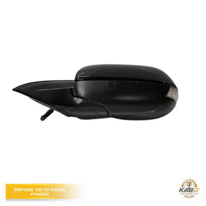 2009–2014 Acura TSX LH Driver Black Side View Door Mirror Heated Assembly OEM — view 2