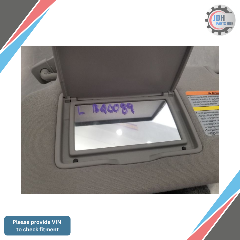 2013–2019 Nissan Frontier Sun Visor without Illumination Gray Driver Left Side — view 3