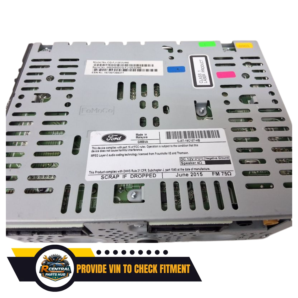 2015–2016 Ford Escape AM FM CD Radio Receiver OEM — view 3