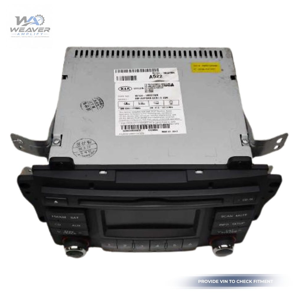 2010–2013 Kia FORTE Radio Display Receiver AM FM CD MP3 BT SAT Sedan & Coupe OEM — view 2