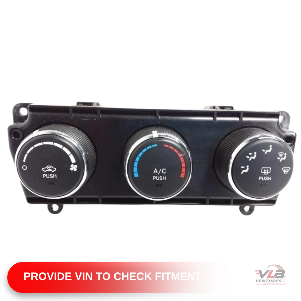 2011–2013 Jeep Wrangler Manual AC Heater Temperature Control — view 1
