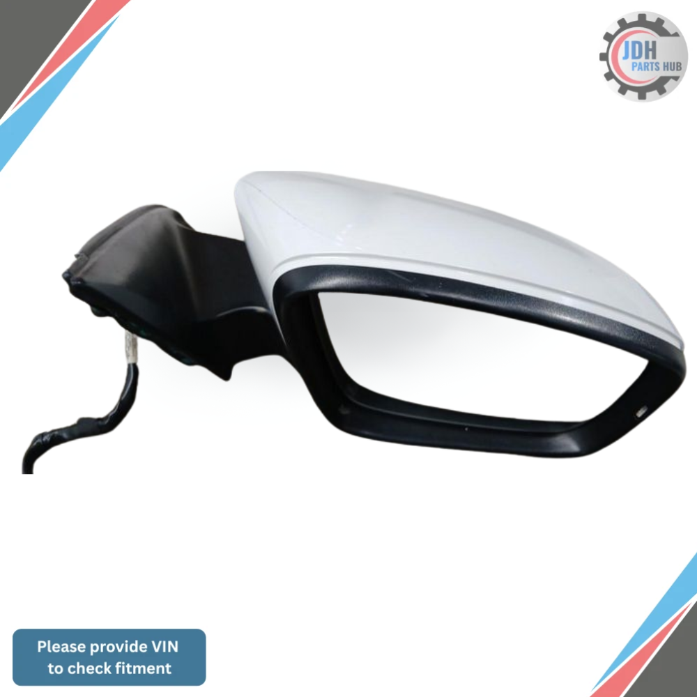 2011–2016 Volkswagen Jetta Right Passenger Side View Door Mirror White OEM — view 2